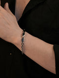 Rhodium Plating Anti Tarnish Waterproof Tag Bracelet