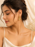 Aanura Bold Abstract Gold Earrings