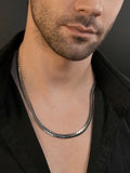 Rhodium Plating Anti Tarnish Waterproof Cuban Chain