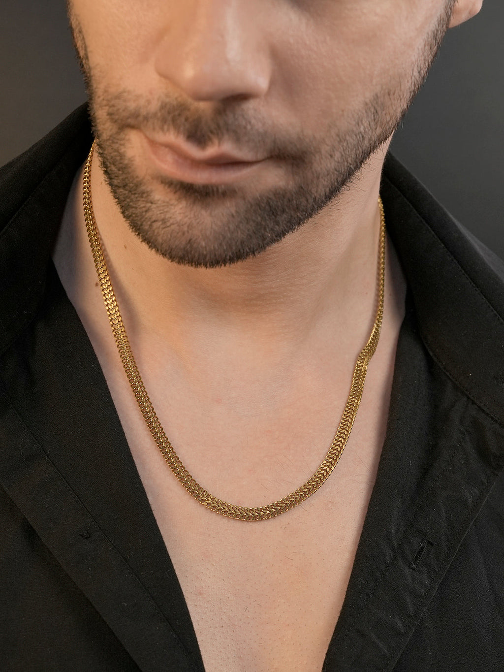 18K Gold Plated Cuban Link Anti-Tarnish Waterproof Chain