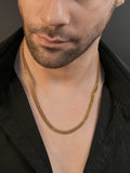 18K Gold Plated Cuban Link Anti-Tarnish Waterproof Chain