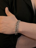 Rhodium Plating Anti Tarnish Waterproof Pavé Bracelet