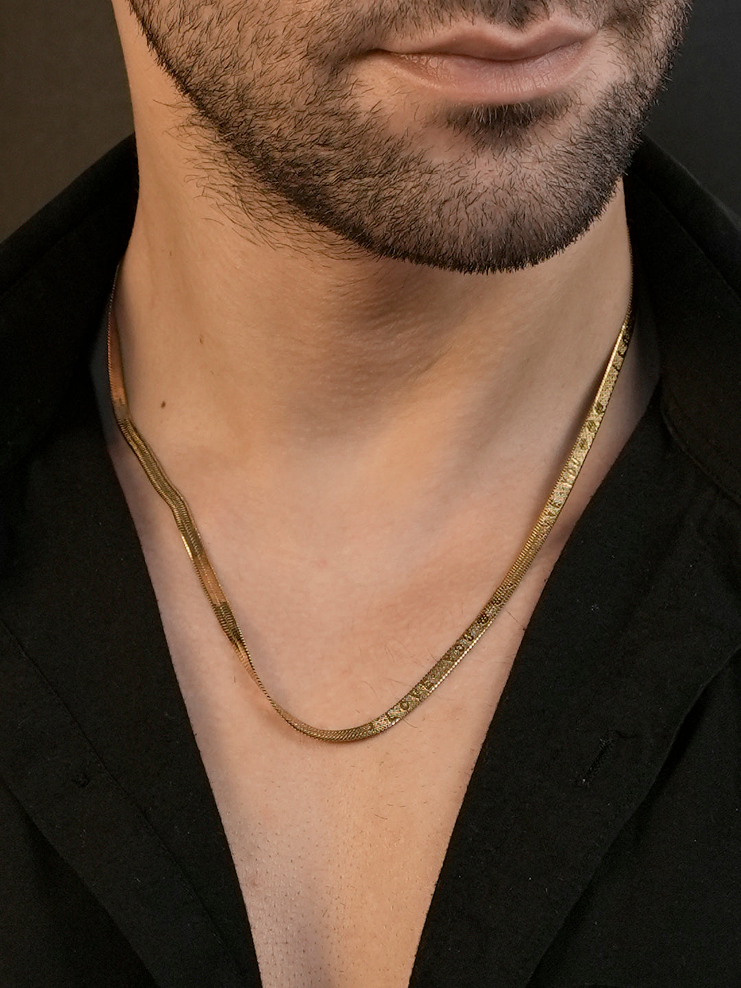 18K Gold Plated Sleek Weave Anti-Tarnish Waterproof Chain