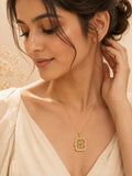 Blue Eye Star 18K Gold Plated Charm Necklace
