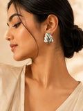 Aanura Molten Wave Dual-Tone Earrings