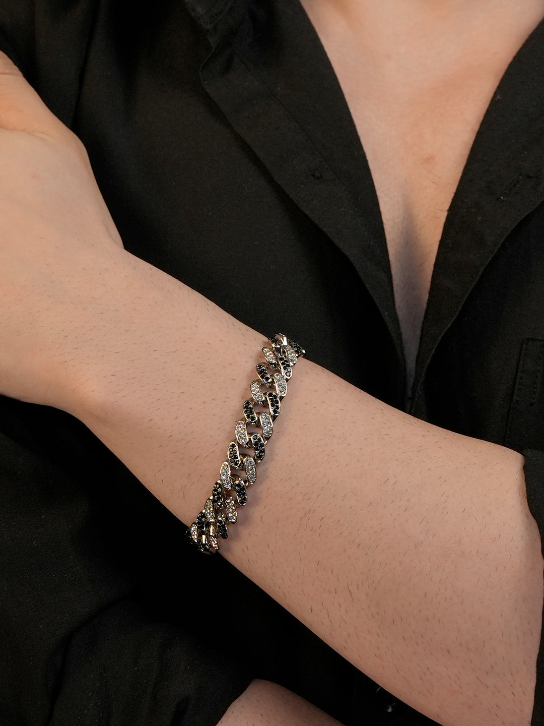 Rhodium Plating Anti Tarnish Waterproof Iced Bracelet