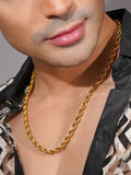 Aanura Men's Gold-Plated Twist Chain