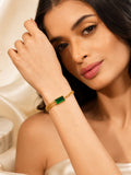 Aanura Rectangular Stone Adjustable Chain Bracelet