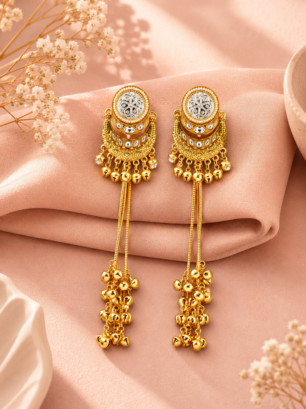 Aanura Gold Plated Chandrika Drop Earrings