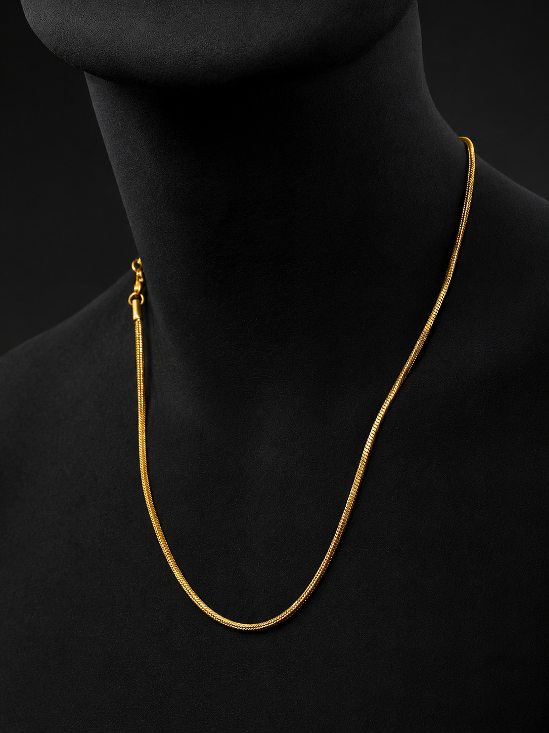 Gold Flat Link Chain & Dual-Tone Bracelet Combo for Men