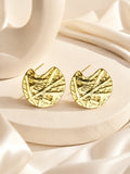 Aanura Abstract Gold Statement Earrings