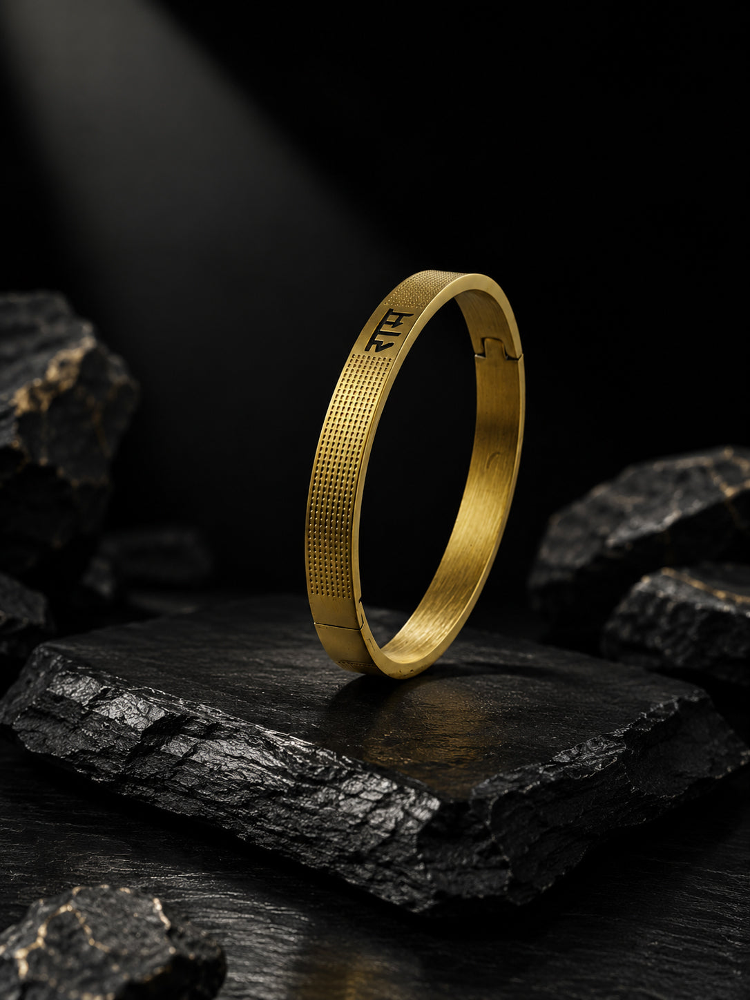 18K Gold Ram Anti-Tarnish Waterproof Kada Bracelet