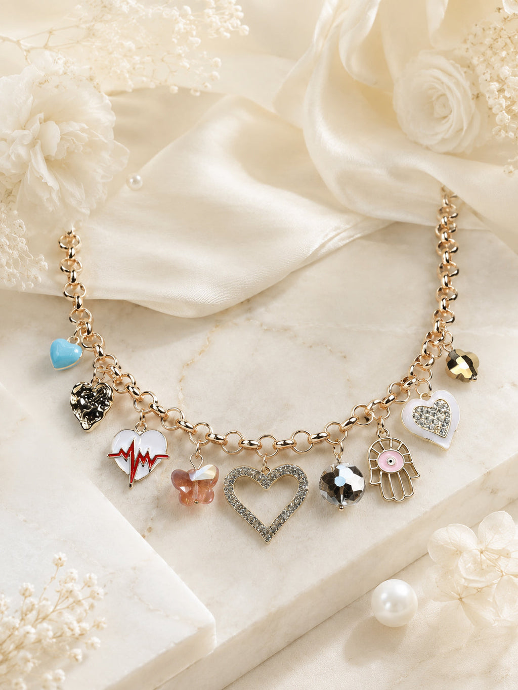 Aanura Gold Charm Necklace