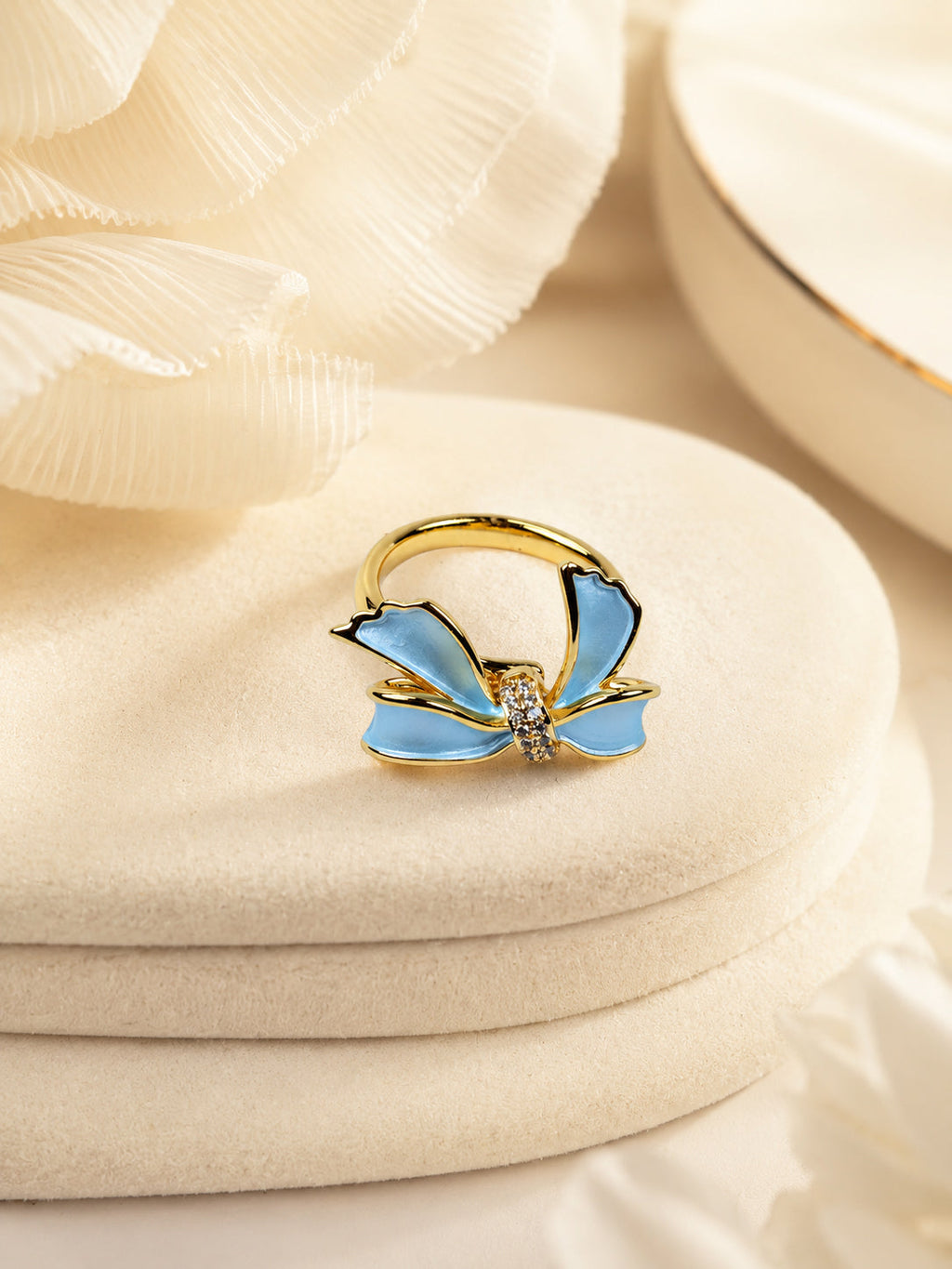 18K Gold Plated Bow Brooch Anti-Tarnish Waterproof