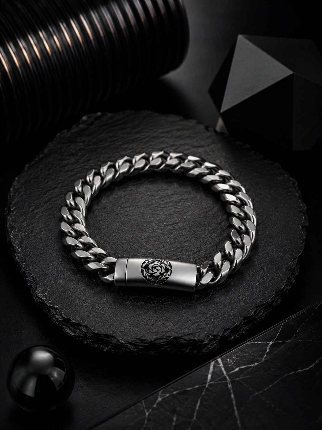 Rhodium Plating Anti Tarnish Waterproof Rose Bracelet