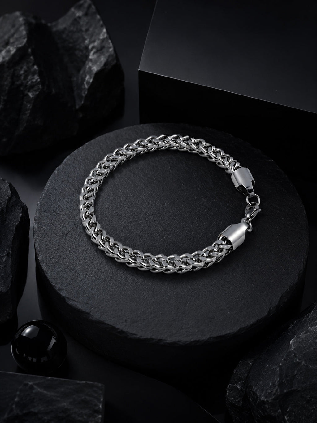 Rhodium Plating Anti Tarnish Waterproof Wheat Bracelet