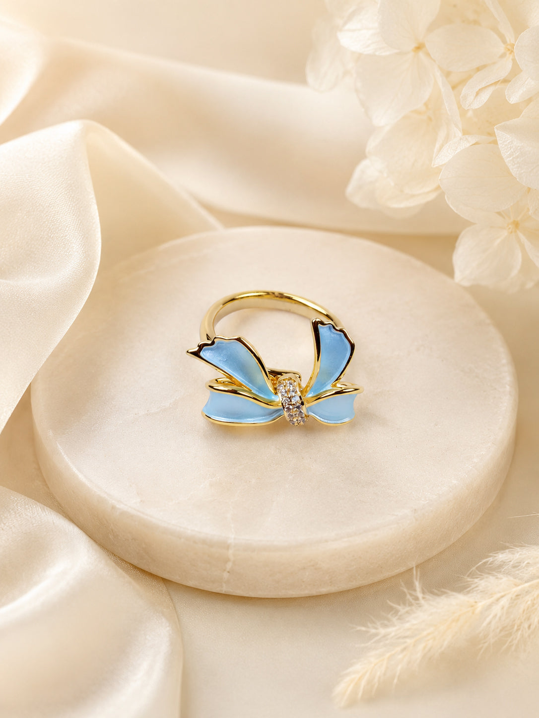 18K Gold Plated Bow Brooch Anti-Tarnish Waterproof