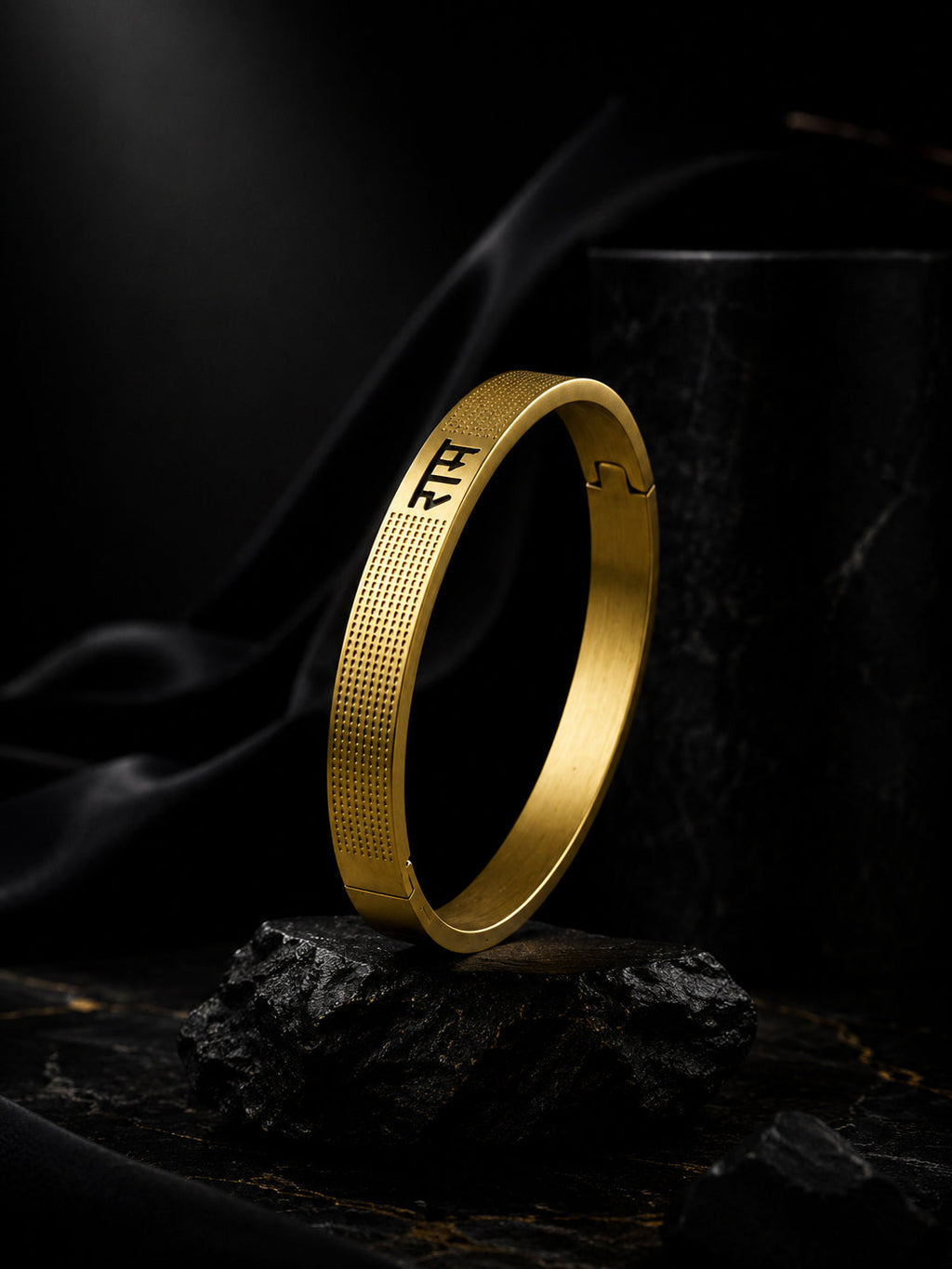 18K Gold Ram Anti-Tarnish Waterproof Kada Bracelet