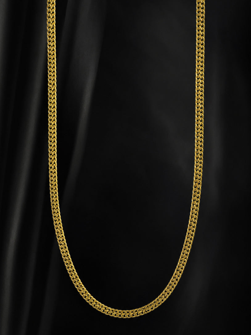 18K Gold Plated Cuban Link Anti-Tarnish Waterproof Chain