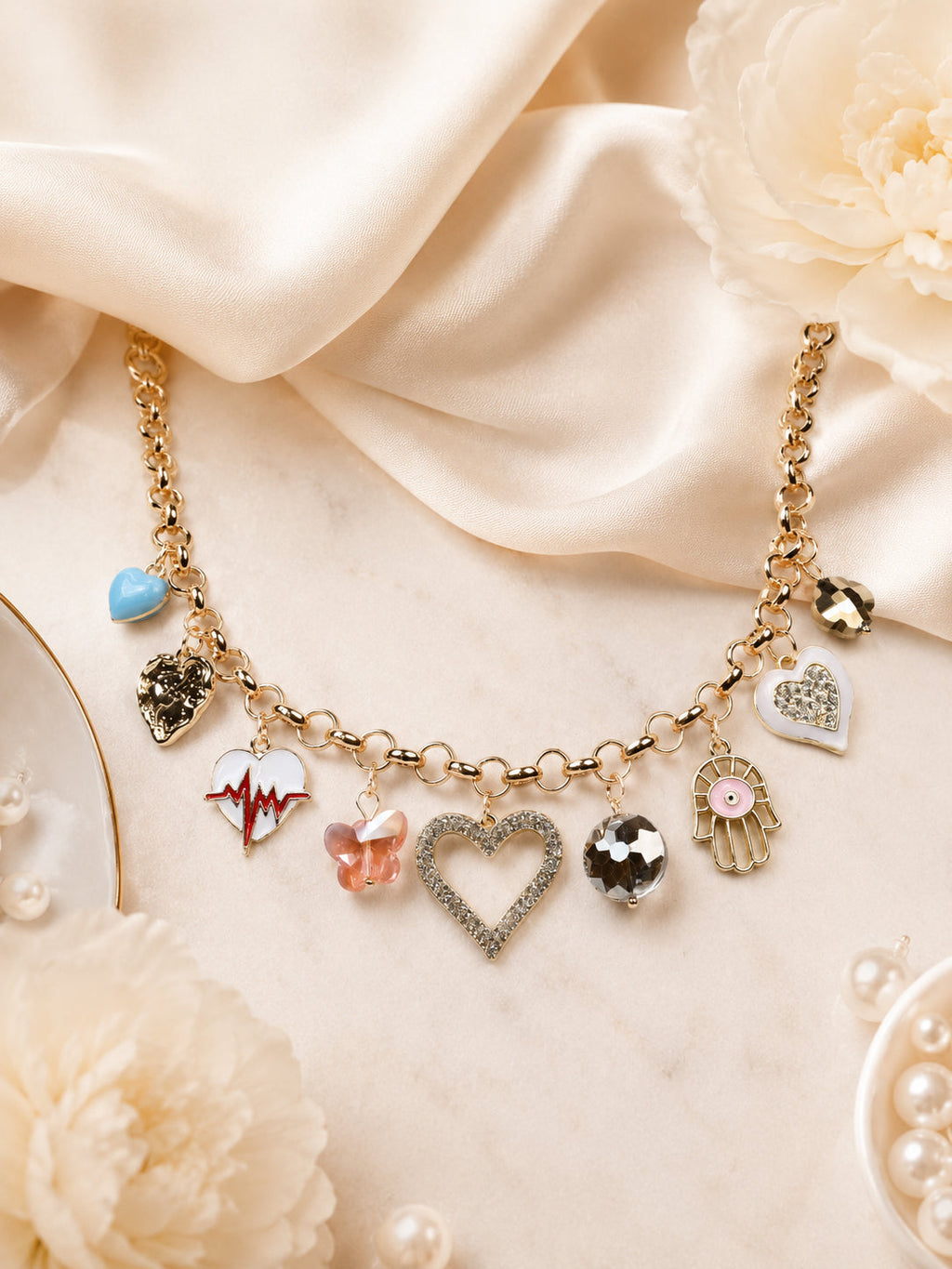 Aanura Gold Charm Necklace