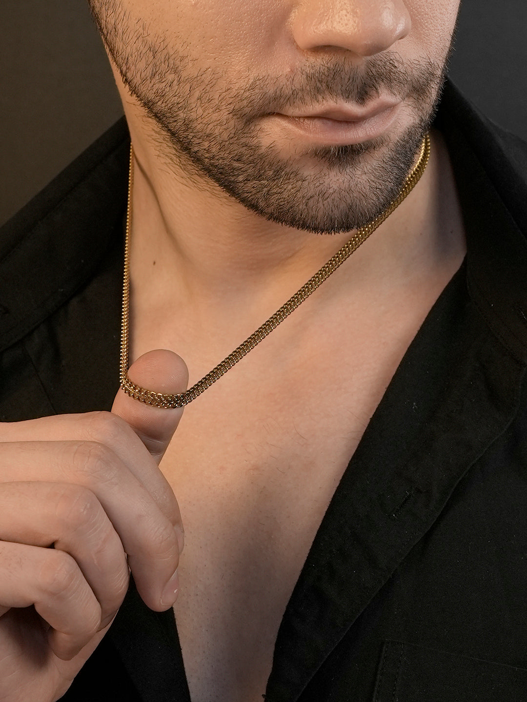 18K Gold Plated Cuban Link Anti-Tarnish Waterproof Chain