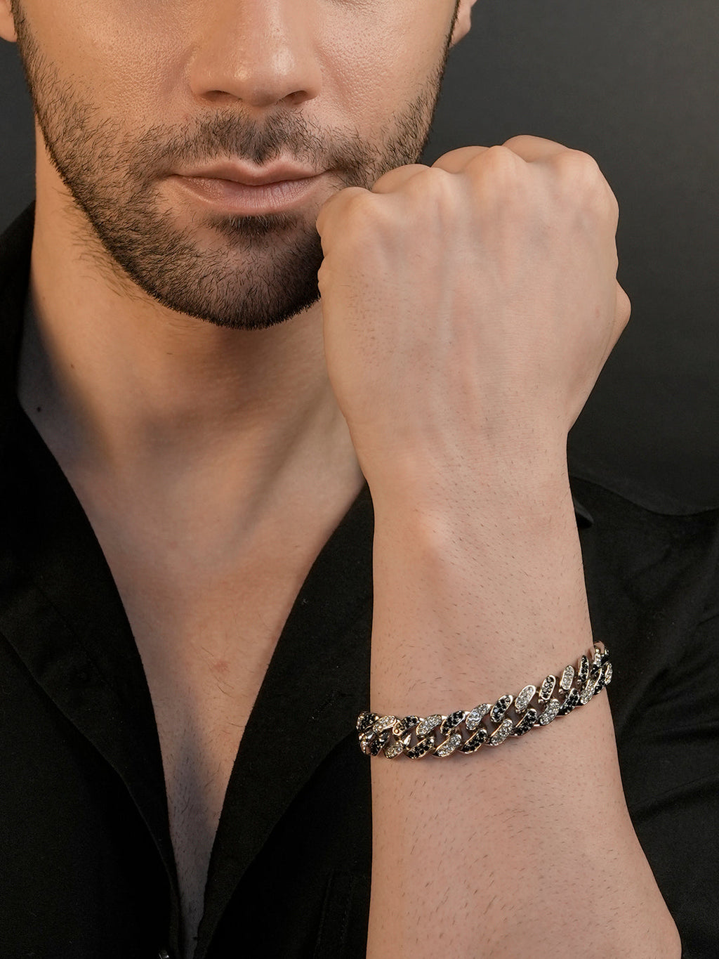 Rhodium Plating Anti Tarnish Waterproof Iced Bracelet