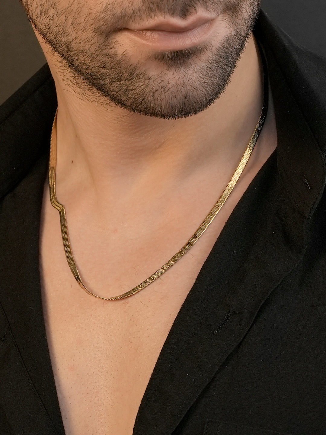 18K Gold Plated Sleek Weave Anti-Tarnish Waterproof Chain