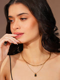 Aanura Noir Duo Layered Chain Necklace