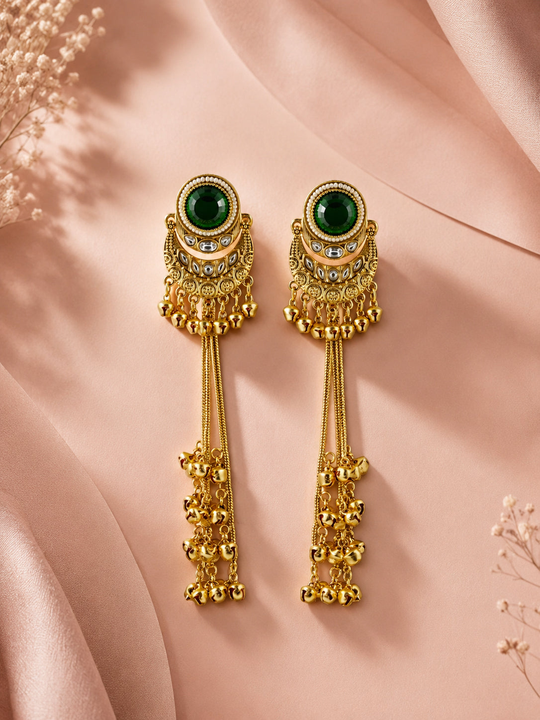 Aanura Gold Plated Chandrika Drop Earrings