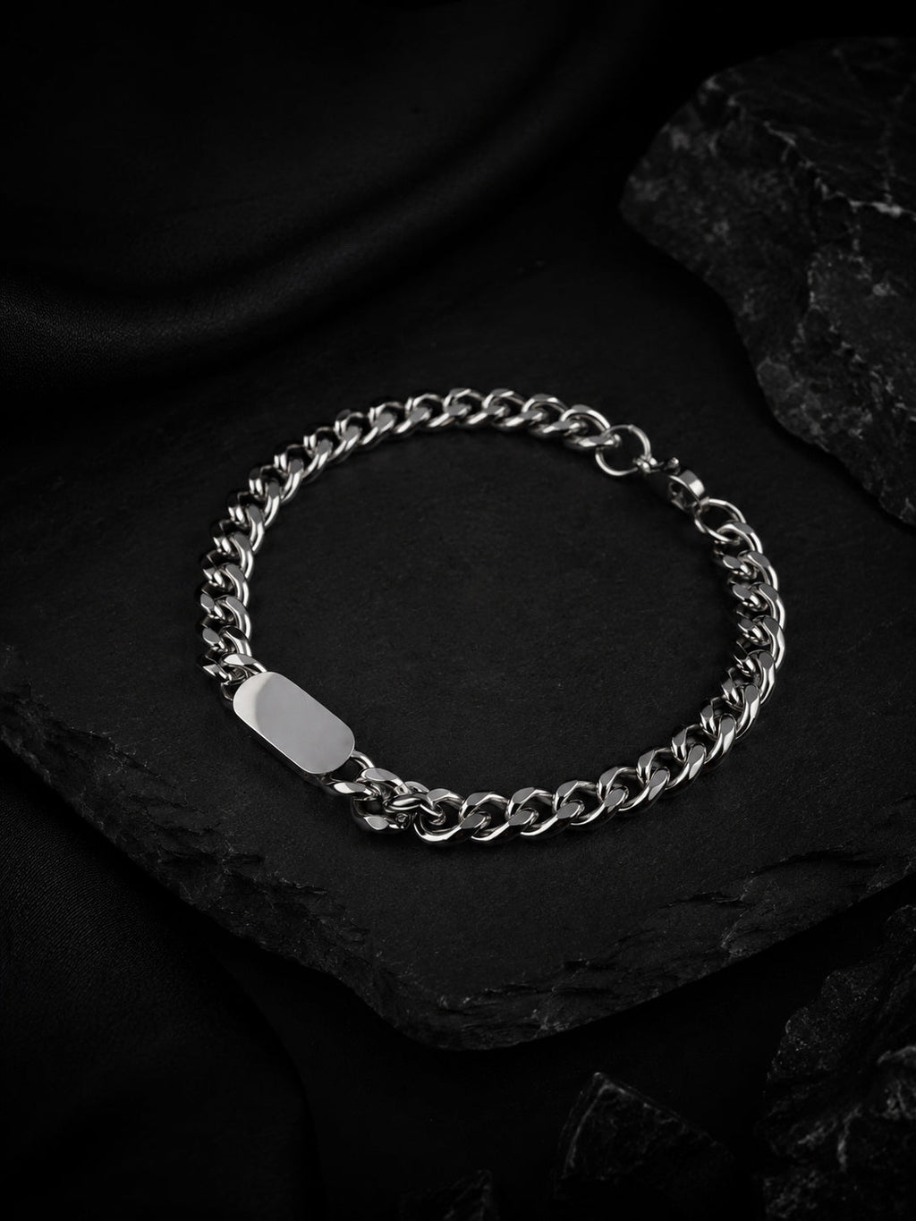 Rhodium Plating Anti Tarnish Waterproof Plate Bracelet